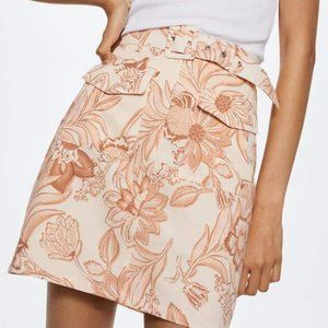 MANGO | Floral Mini Skirt
